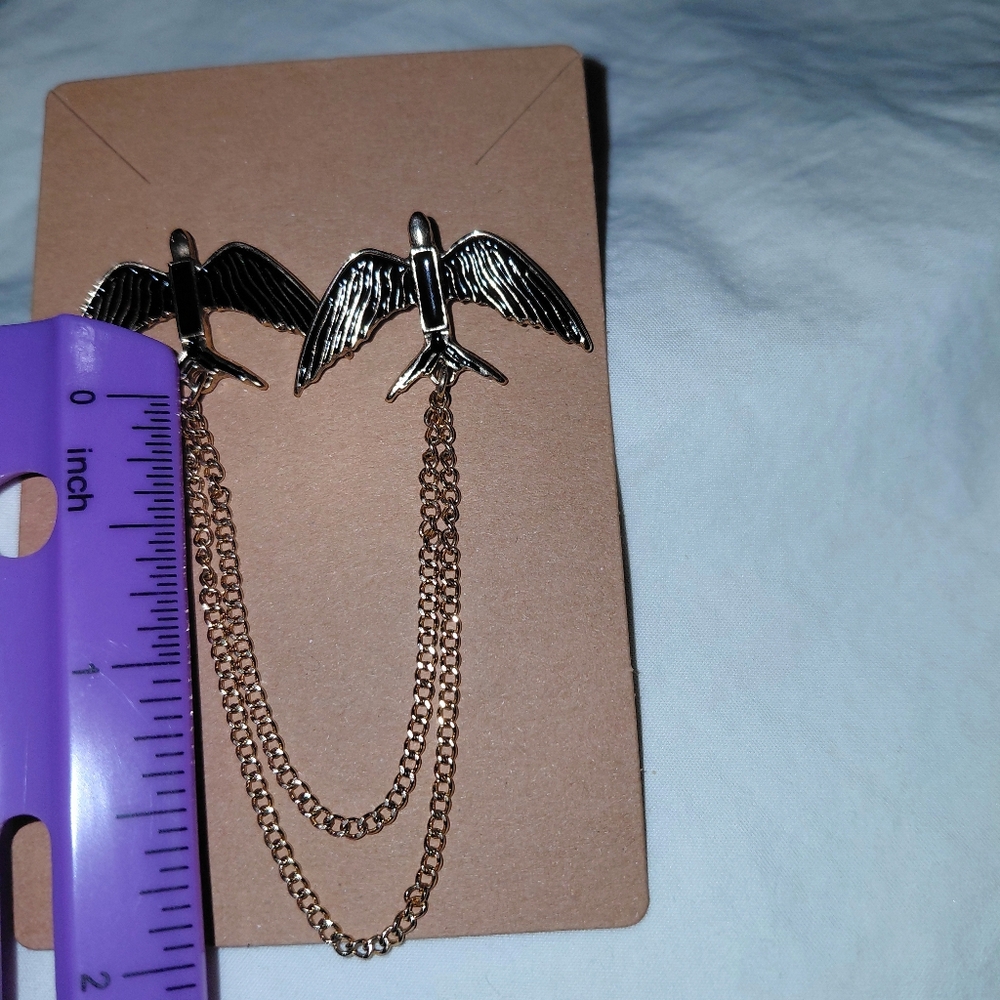 Time And Tru Black Bird Double Pin Broach. - Picture 7 of 8